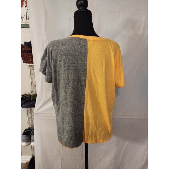 Women's Split Color Southeastern Louisiana University Tie Bottom T-Shirt - Picture 6 of 8